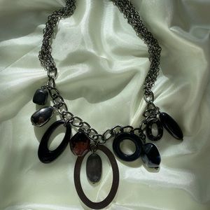 Black & Silver Statement Necklace